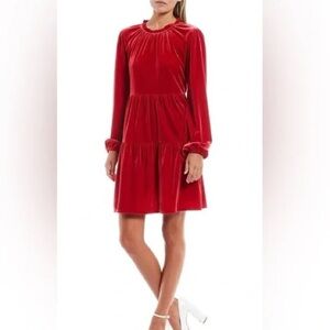 Copper Key Girls Kids Red Velvet Dress Size Small NWT